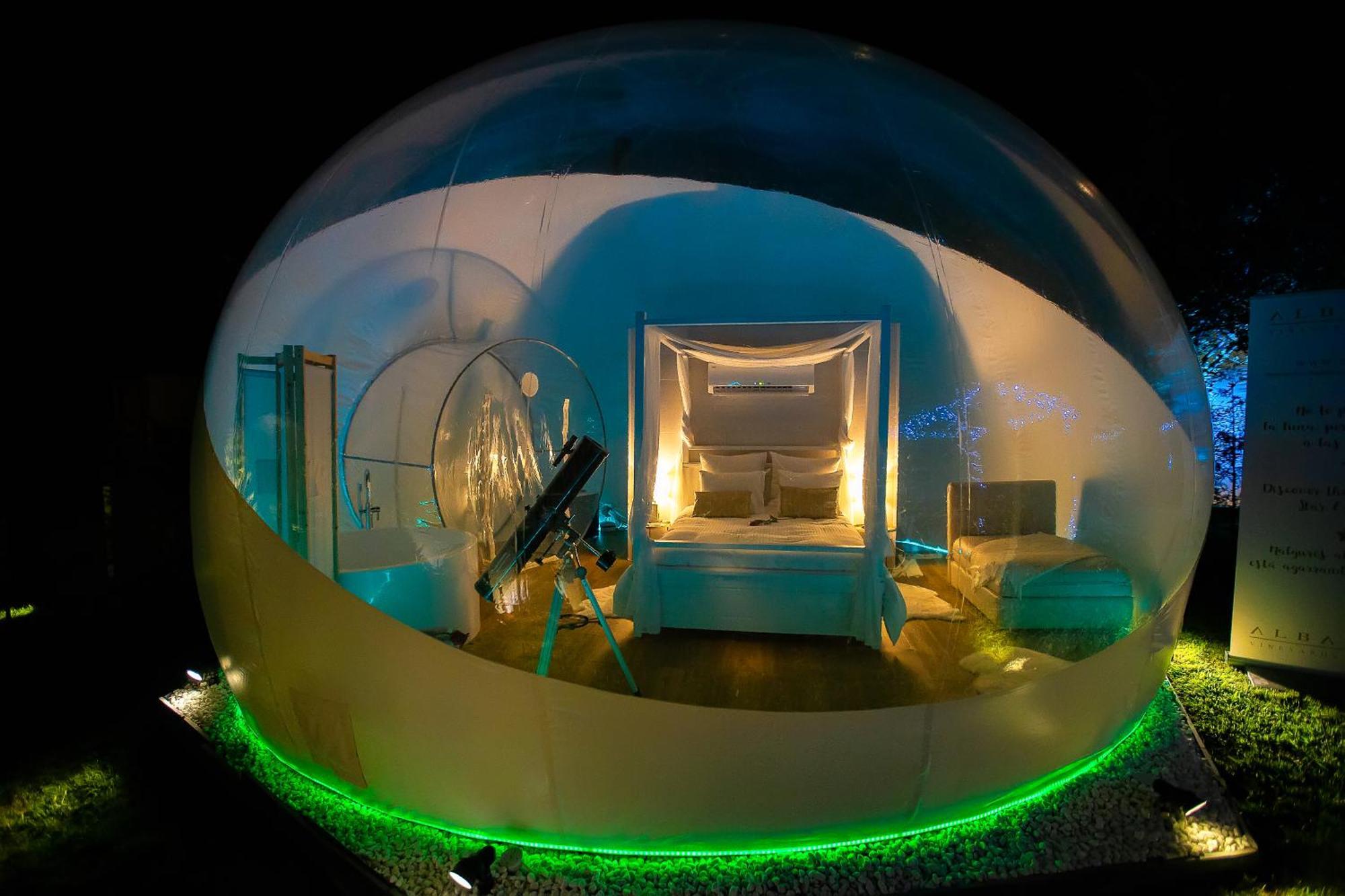 Hotel Burbujas Astronomicas Albarari Sanxenxo Exteriér fotografie