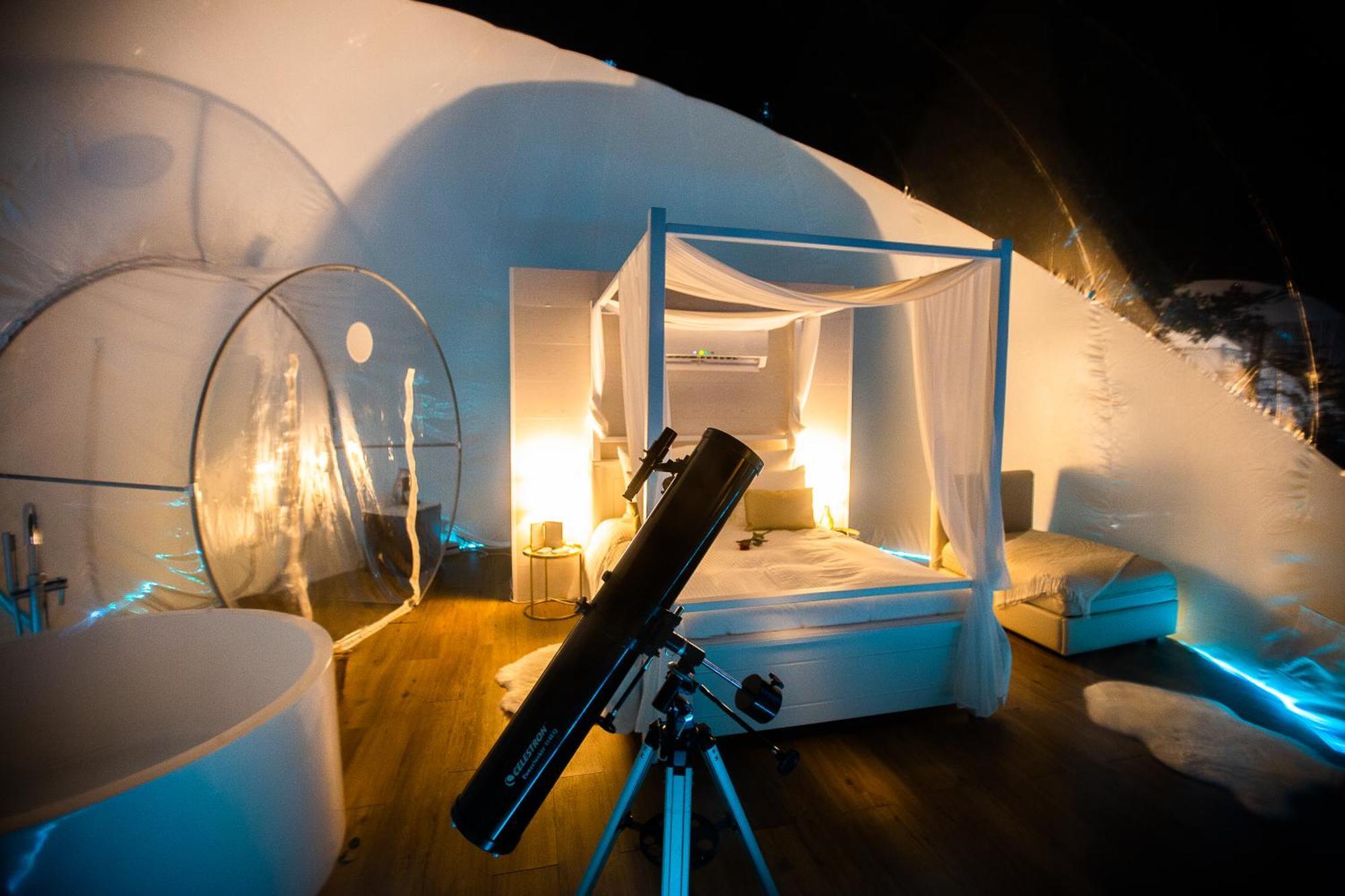 Hotel Burbujas Astronomicas Albarari Sanxenxo Exteriér fotografie