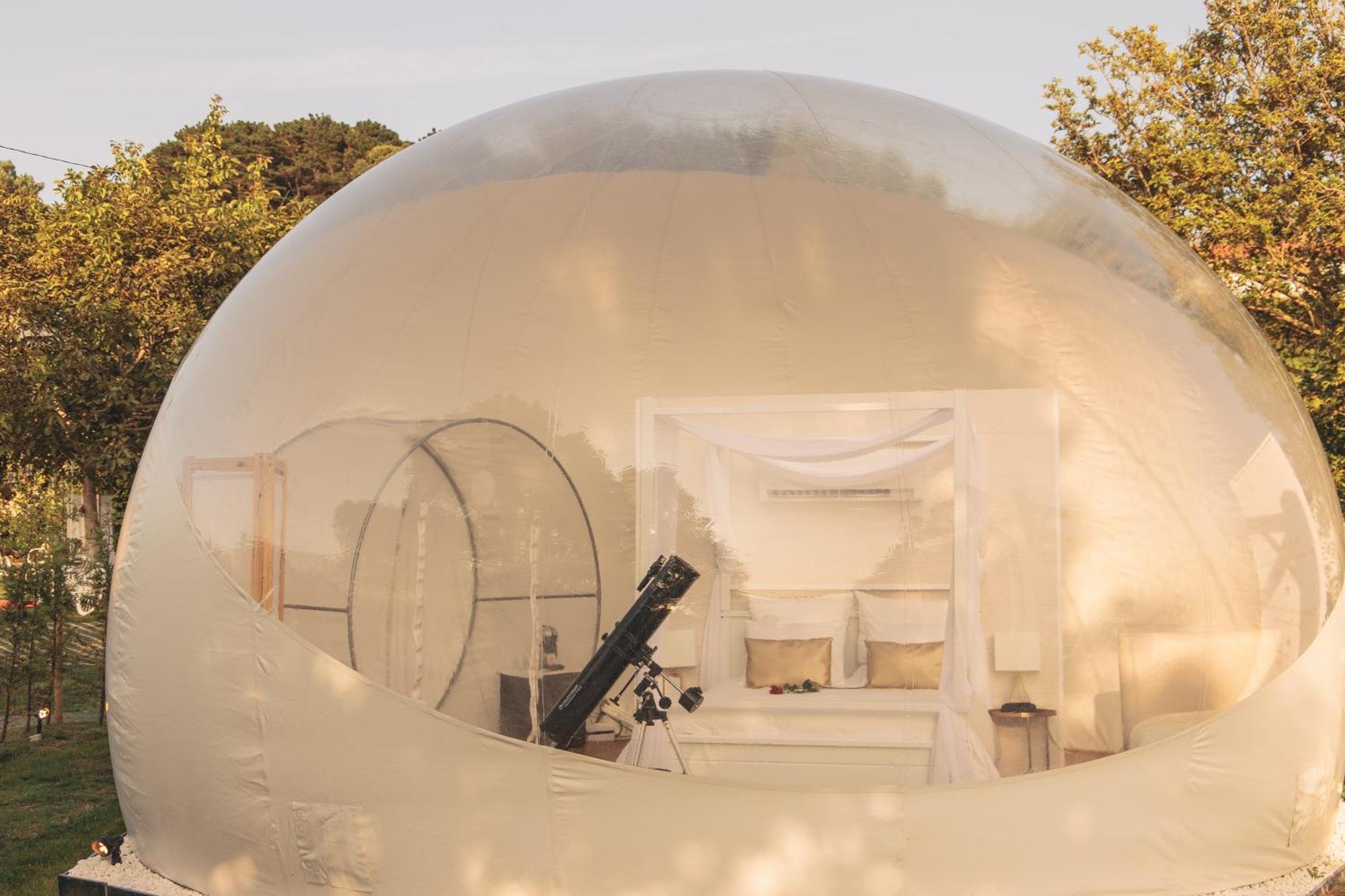 Hotel Burbujas Astronomicas Albarari Sanxenxo Exteriér fotografie